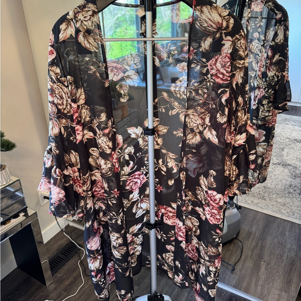 Maternity Pinkblush Floral Sheer Kimono Cardigan